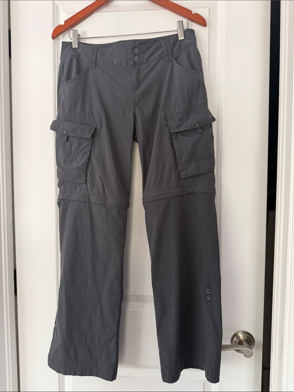 Women's Prana Zip Convertible Pants - Slate Gray